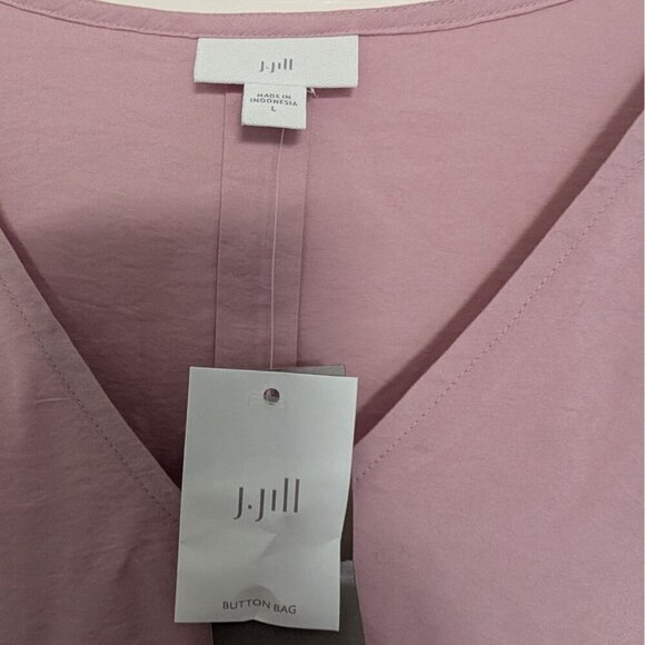 NEW J Jill Tunic Womens Size Large Mauve Purple Flowy Oversize Long Sleeve - Picture 5 of 13